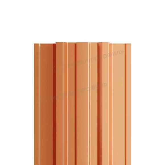 Штакетник металлический МЕТАЛЛ ПРОФИЛЬ TRAPEZE-T 16,5х118 (AGNETA-20-Copper\Copper-0.5)
