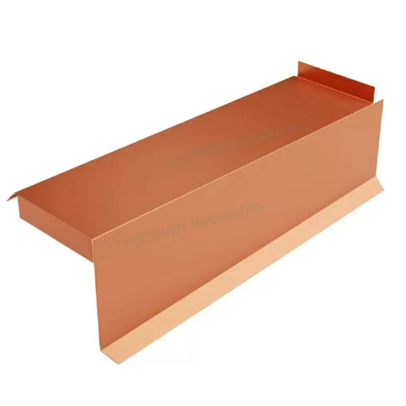 Планка сегментная торцевая правая 350 мм (AGNETA-20-Copper\Copper-0.5)