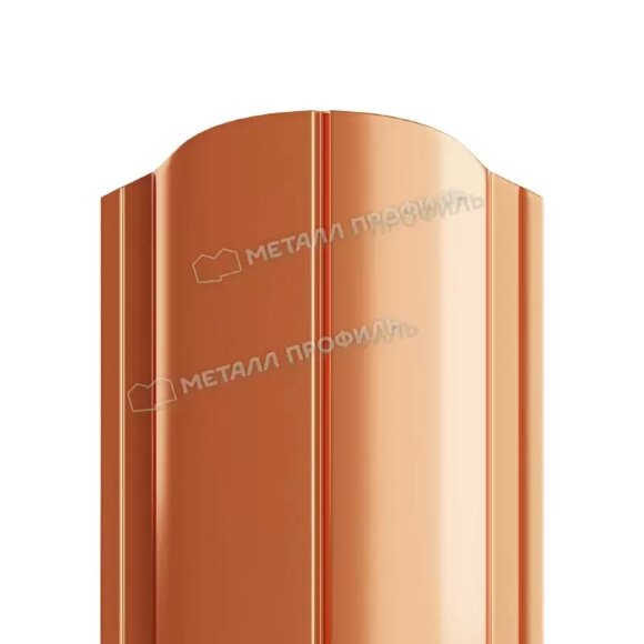 Штакетник металлический МЕТАЛЛ ПРОФИЛЬ ELLIPSE-O 19х126 (AGNETA-20-Copper\Copper-0.5)